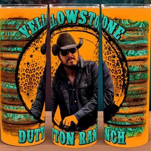 Yellowstone RIP Dutton Ranch Rustic Tumbler